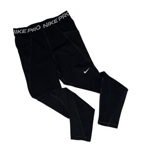Nike Black Performance Leggings with White Swoosh